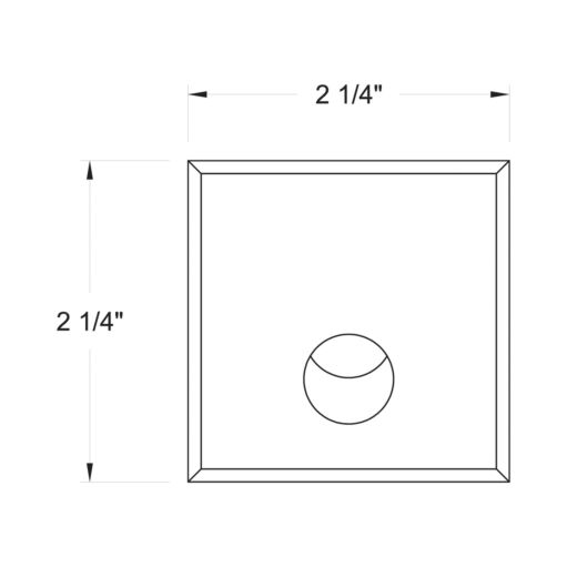 15242SS - LED Square Wall Light - Grey