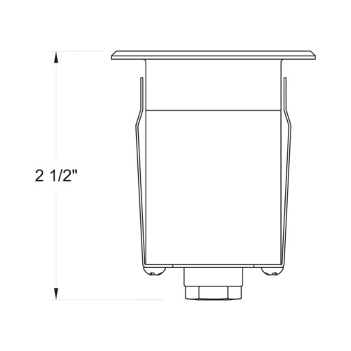 15242SS - LED Square Wall Light - Grey