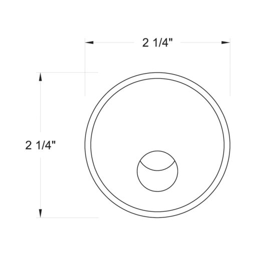 15252SS - LED Round Wall Light - Grey