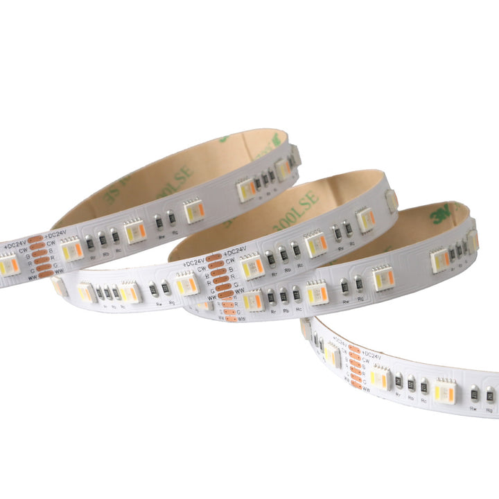 Richee Lighting - Color Changing Tunable White Tape Light, SMD, 24V, 4.4W, RGB/CCT, 16.4 ft