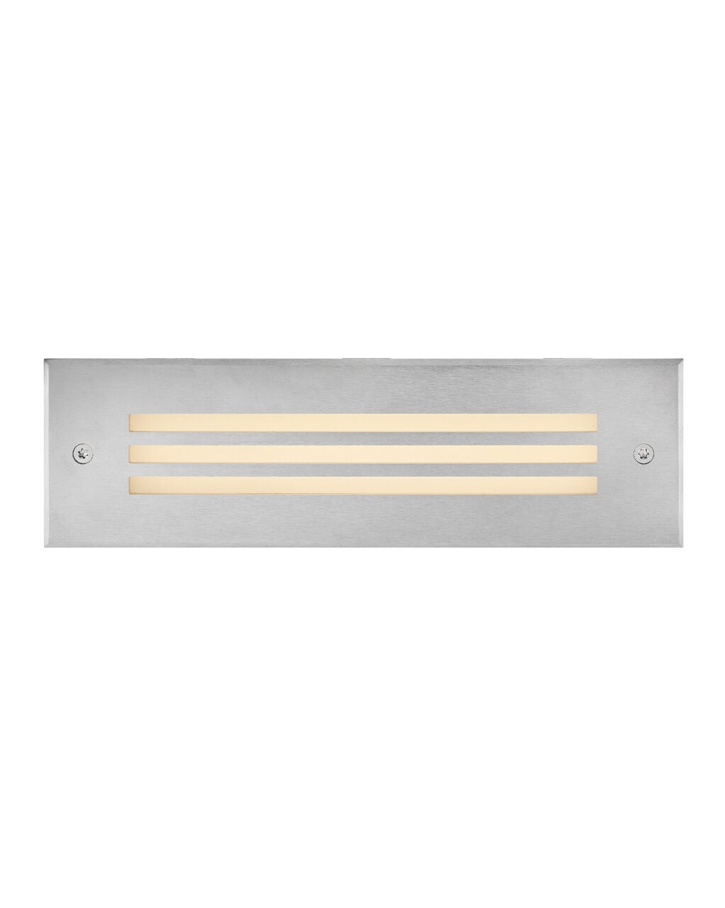 15335SS - 12V LED Large Louvered Brick Light - Silver