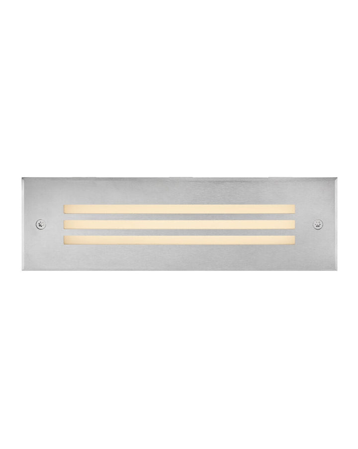 15335SS - 12V LED Large Louvered Brick Light - Silver