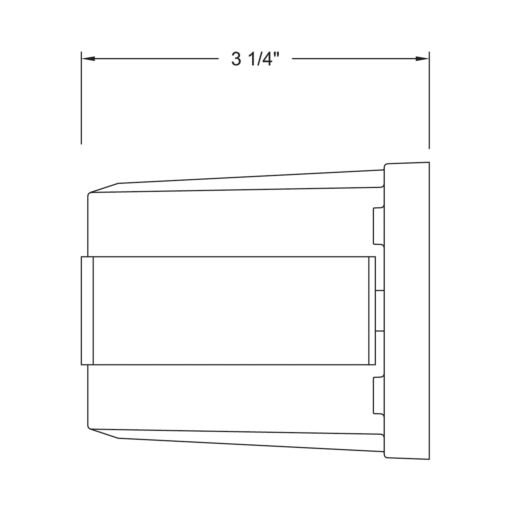 15335SS - 12V LED Large Louvered Brick Light - Silver