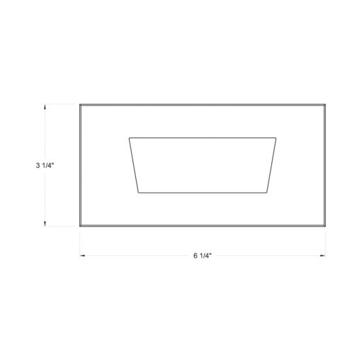 15344SS - 12V LED Small Flat Brick Light - Grey