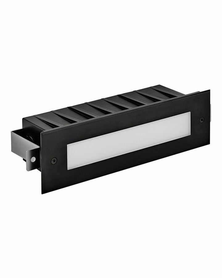 15345SSB - 2V LED Large Flat Brick Light - Black