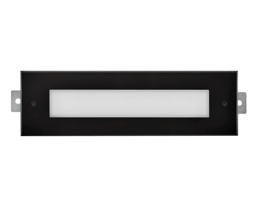 15345SSB - 2V LED Large Flat Brick Light - Black