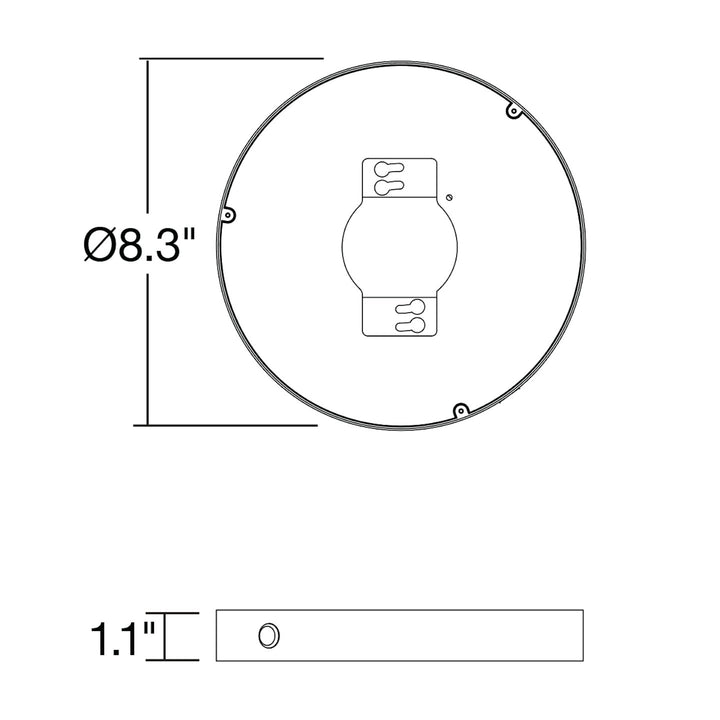 TSM-9: EM Backup for 9" Trimless Surface Mount