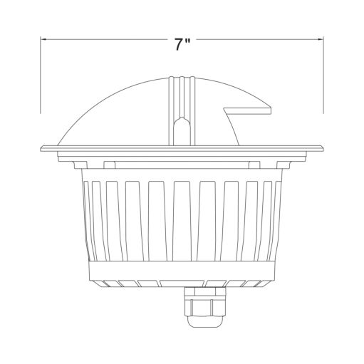 15712SS- 12V  LED Uni-Directional Well Light - Silver