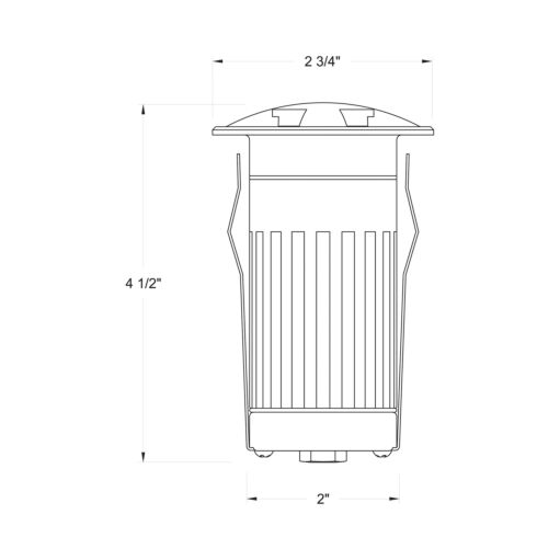 15740SS - 12V LED Quad-Directional Well Light - Silver