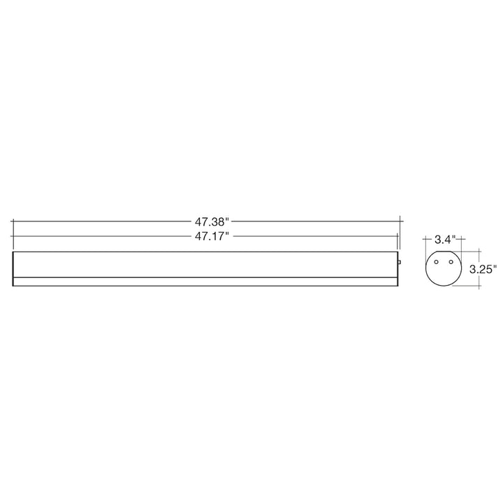 4' LED Suspended Tubular Linear: Arcy-Line, 40W, 4CCT, Up/Down Light - White