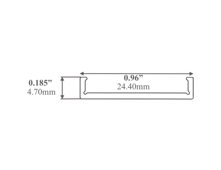 LED Channel - 969ASL - Bendable Surface- Silver