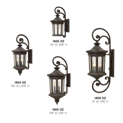 Raley 1600OZ - Small Wall Mount Lantern - Oil Rubbed Bronze