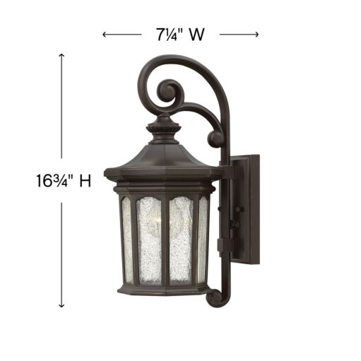 Raley 1600OZ - Small Wall Mount Lantern - Oil Rubbed Bronze