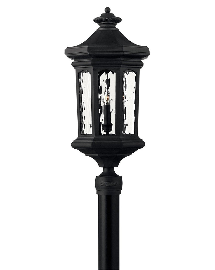 Raley 1601MB-LV - Large Post Top or Pier Mount Lantern 12v - Black