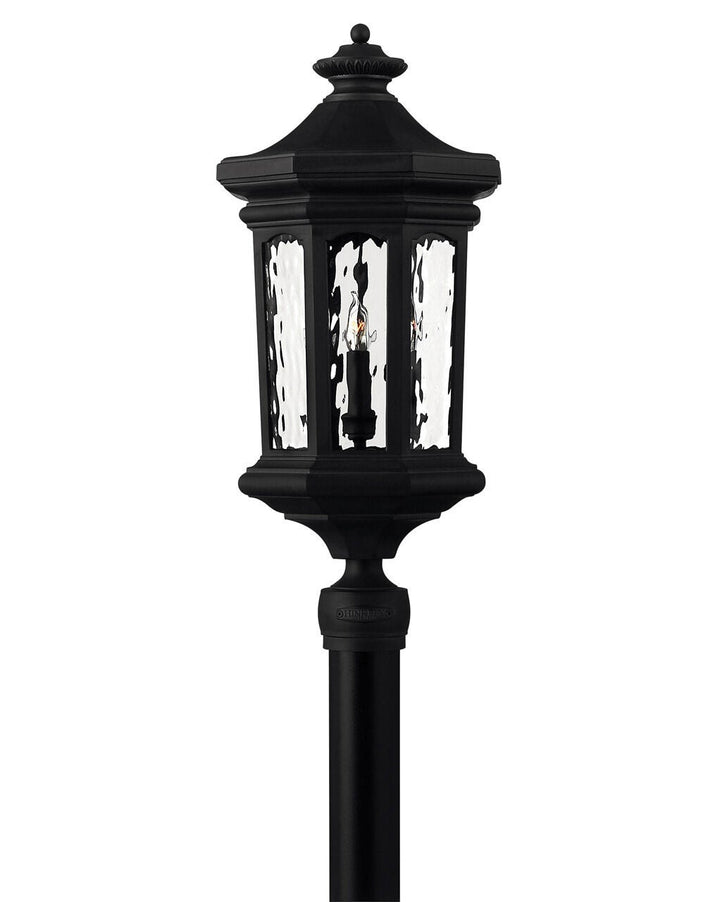 Raley 1601MB - Large Post Top or Pier Mount Lantern - Black