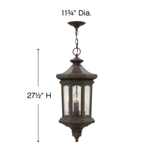 Raley 1602OZ - Large Hanging Lantern - Oil Rubbed Bronze