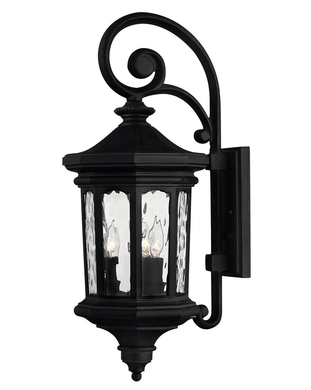 Raley 1604MB-LL - Medium Wall Mount Lantern - Black