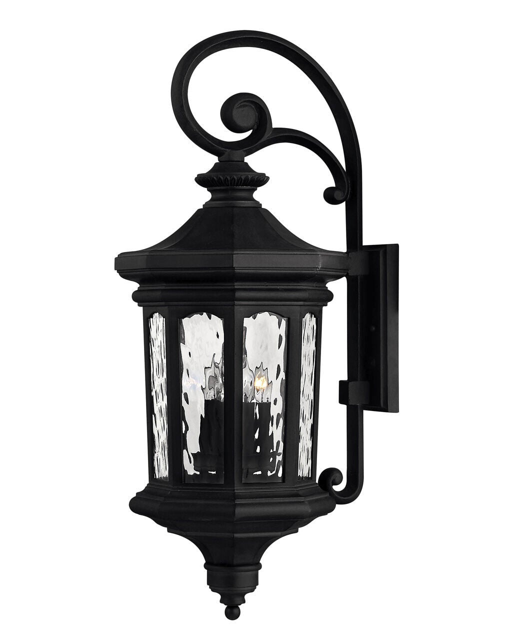 Raley 1605MB-LL - Large wall Mount Lantern - Black