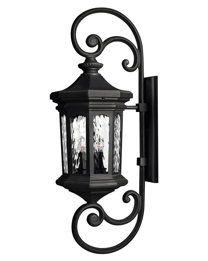 Raley 1609MB - Double XL Wall Mount Lantern - Black