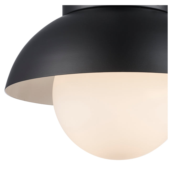 Maureeen 1 - Light Flush Mount Matel Globe - Black