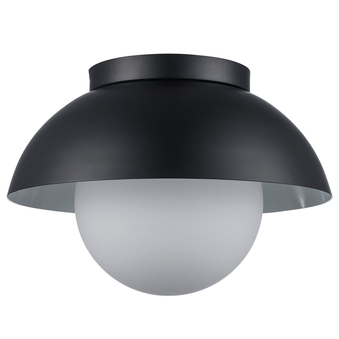 Maureeen 1 - Light Flush Mount Matel Globe - Black