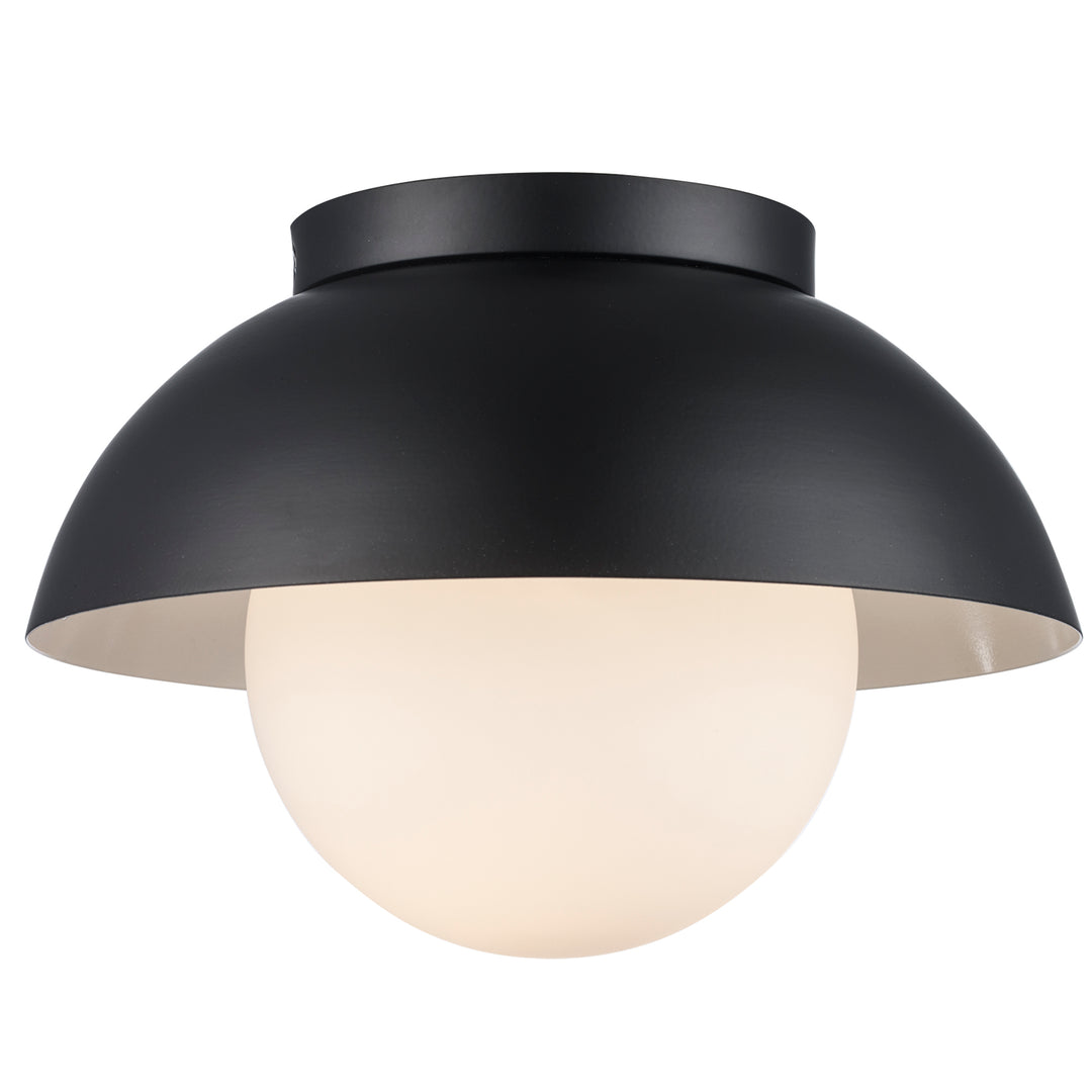 Maureeen 1 - Light Flush Mount Matel Globe - Black