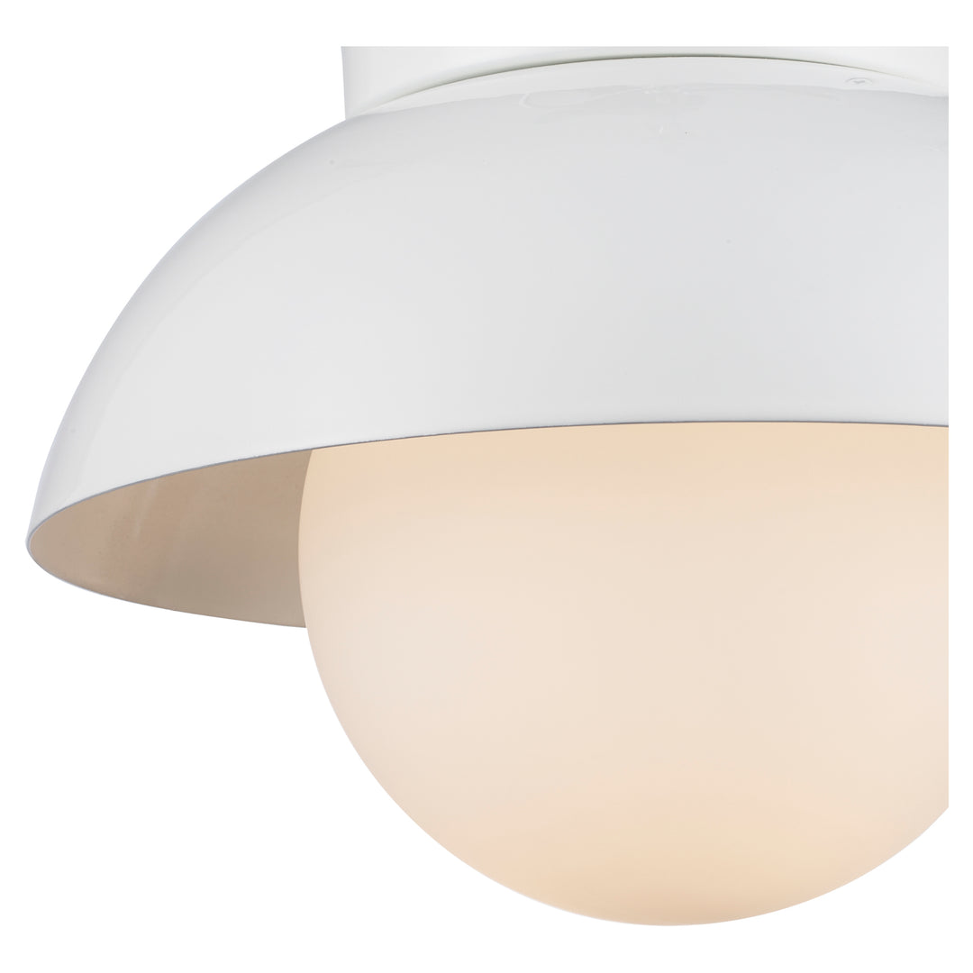 Maureeen 1 - Light Flush Mount Matel Globe - White