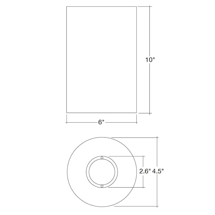 6" ARCY-Line: Cylinder Downlights, 5CCT Selectable, 40W/35W/30W - Black