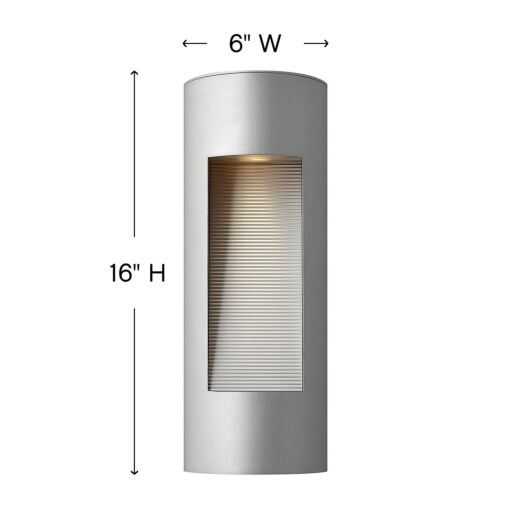 Luna 1660TT - Medium Wall Mount Lantern - Grey