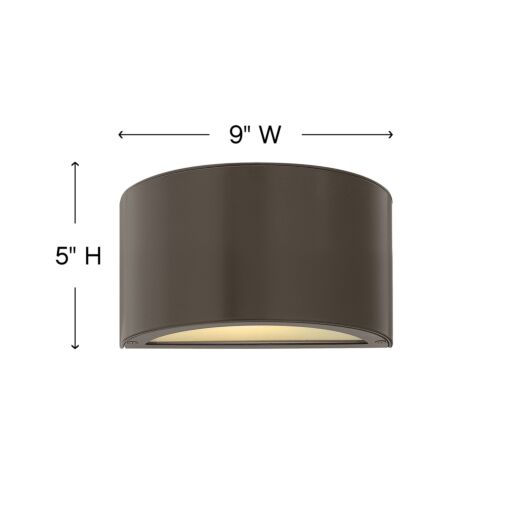 Luna 1661BZ - Small Down Light Wall Mount Lantern - Bronze