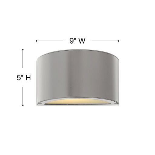 Luna 1661TT - Small Down Light Wall Mount Lantern - Grey