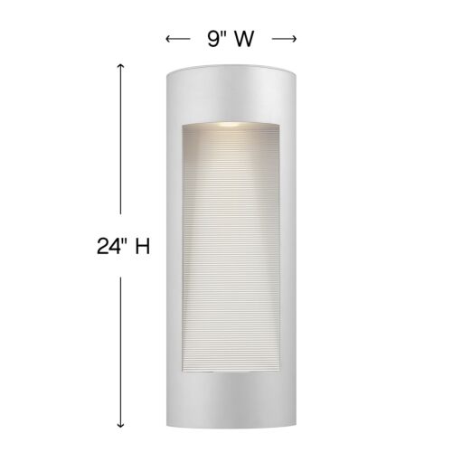 Luna 1664TT - Large Wall Mount Lantern - Grey