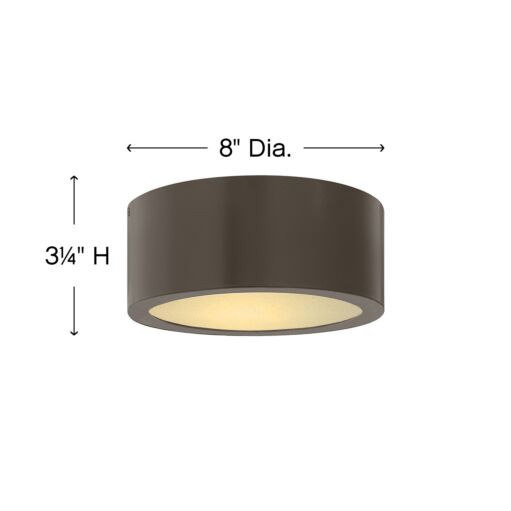 Luna 1665BZ - Small Flush Mount - Bronze