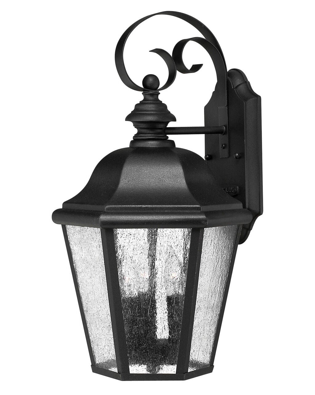 Edgewater 1676BK-LL - Medium Wall Mount Lantern - Black