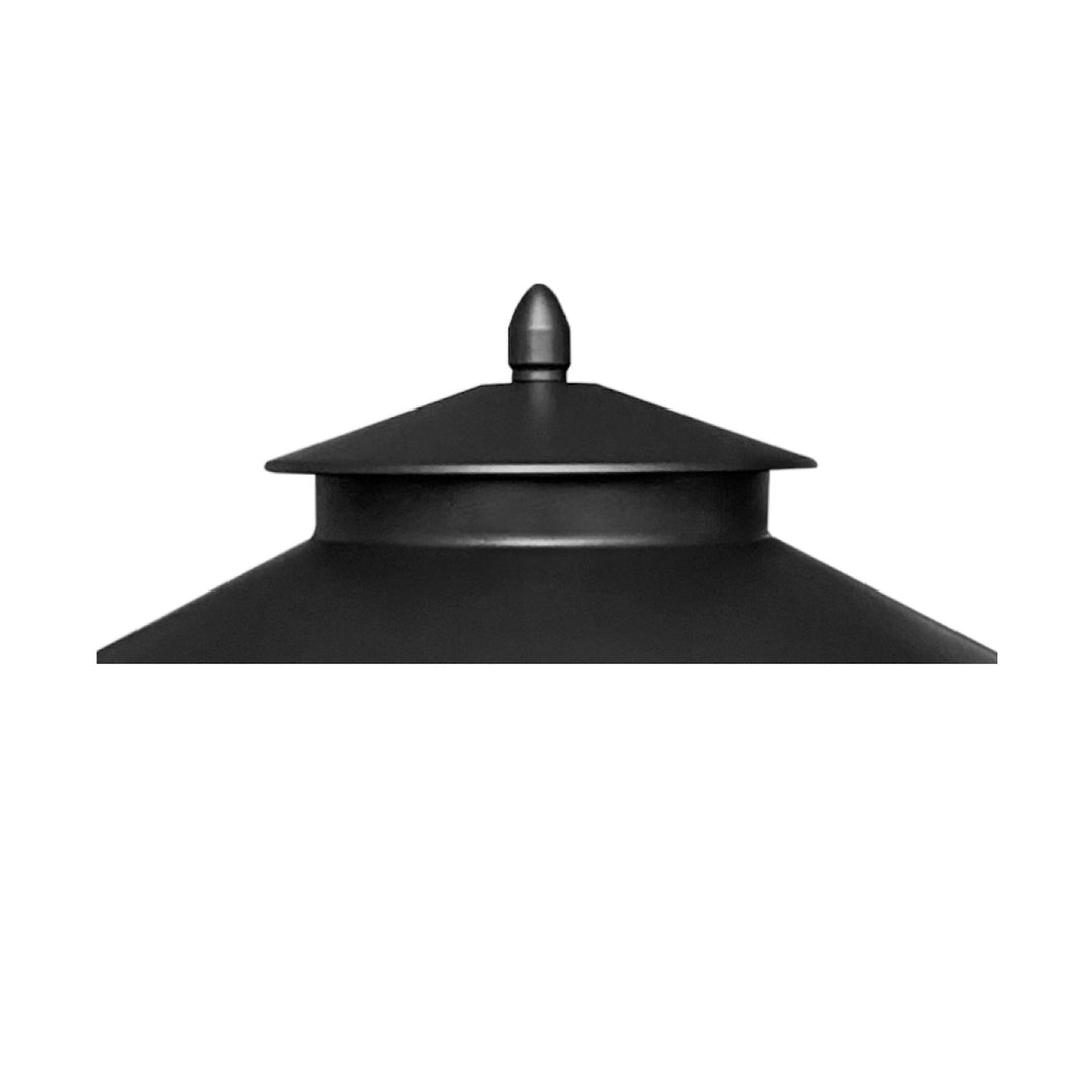 Path Light Cap Double Top - Aluminum Black