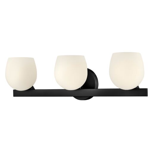 Mae 57023BK-LL  Medium Three Light Vanity - Black