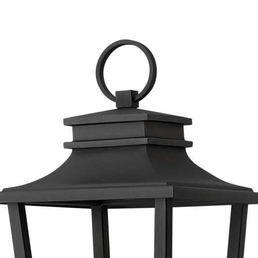 Sullivan 1741BK - Medium Post or Pier Mount Lantern - Black