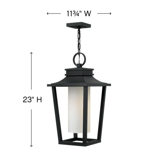 Sullivan 1742BK Medium Hanging Lantern - Black