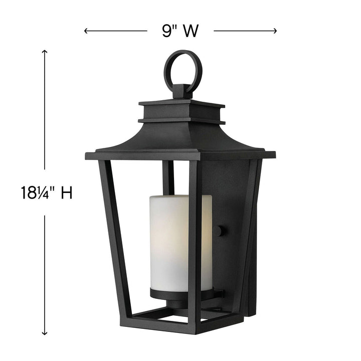 Sullivan 1744BK Small Wall Mount Lantern - Black