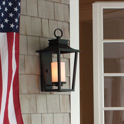 Sullivan 1745BK - Medium Wall Mount Lantern -  Black