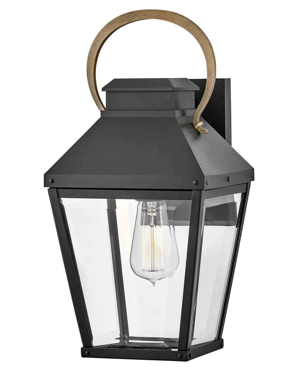 Dawson 17500BK Medium Wall Mount Lantern - Black