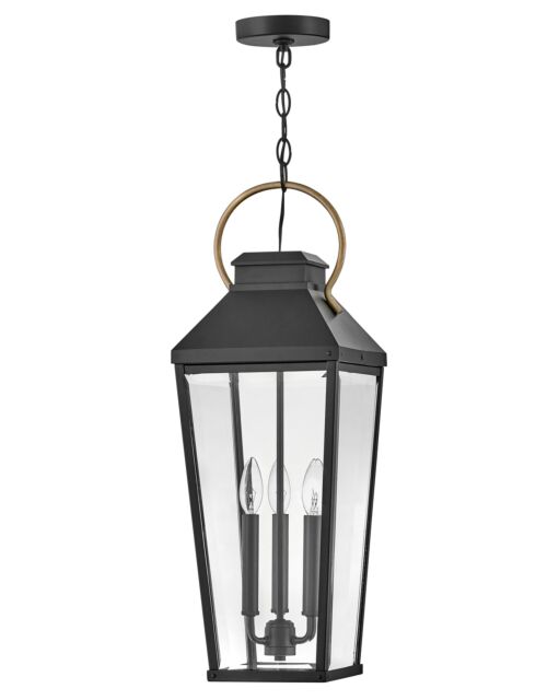 Dawson 17502BK - Large Hanging Lantern - Black