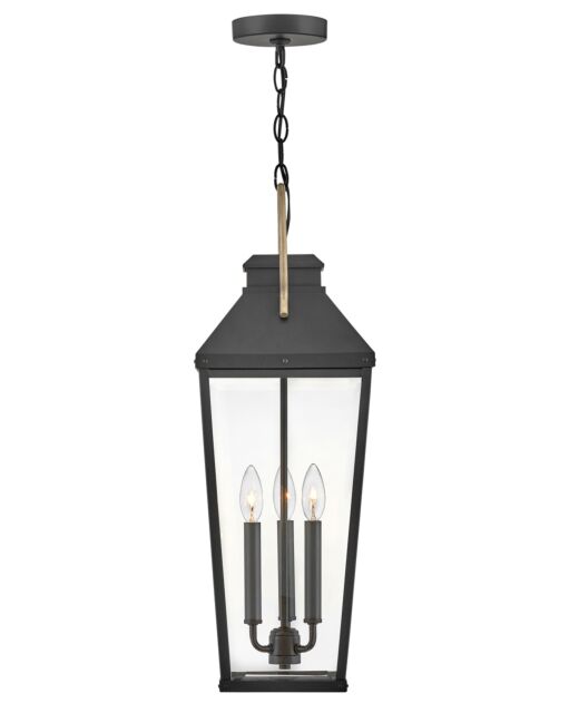 Dawson 17502BK - Large Hanging Lantern - Black