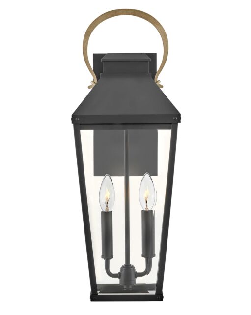 Dawson 17504BK - Large Wall Mount Lantern - Black