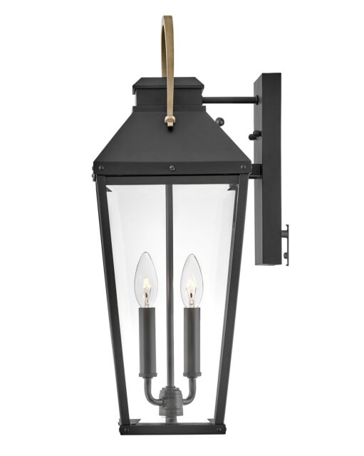 Dawson 17504BK - Large Wall Mount Lantern - Black