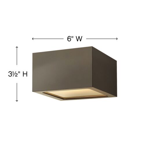 Kube 1765BZ - Small Flush Mount - Bronze