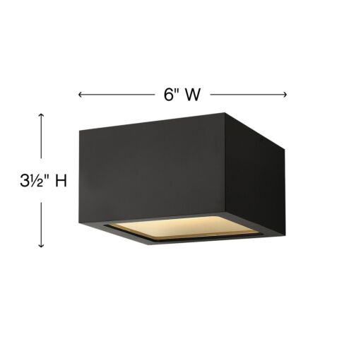 Kube 1765SK - Small Flush Mount - Black