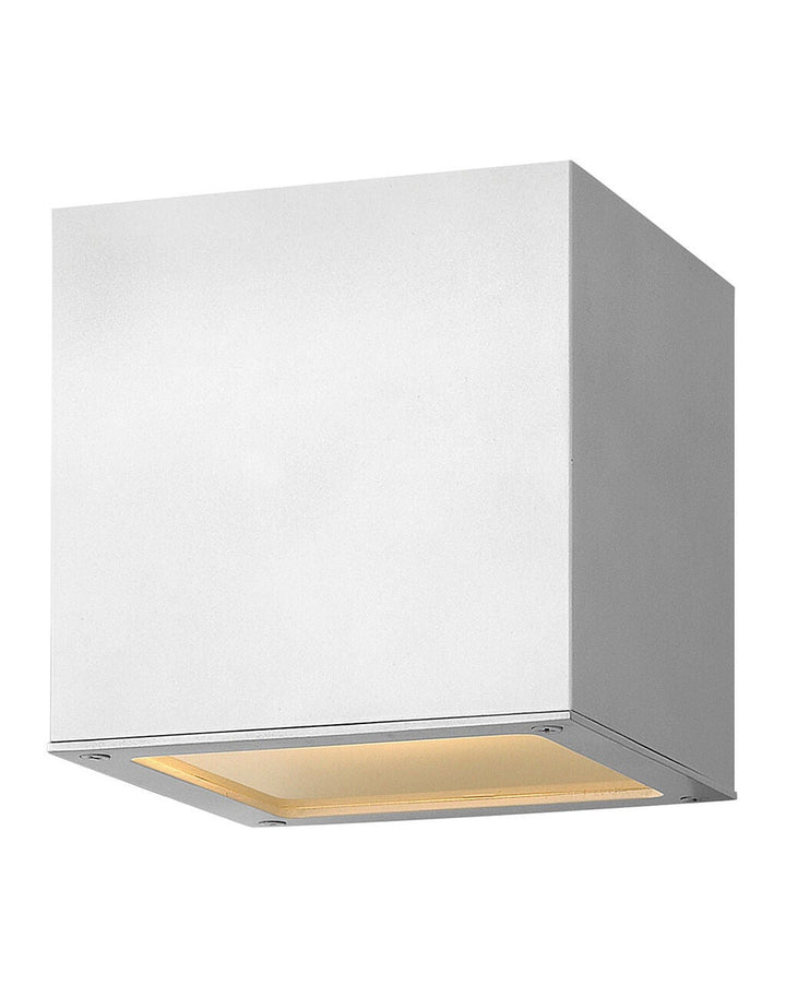 Kube 1768SW - Small Down Light Wall Mount Lantern - White