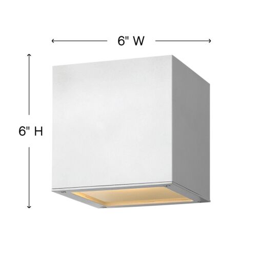 Kube 1769SW - Small Up/Down Light Wall Mount Lantern - White