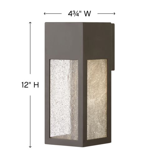 Rook 1784BZ-LL - Medium Wall Mount Lantern - Bronze